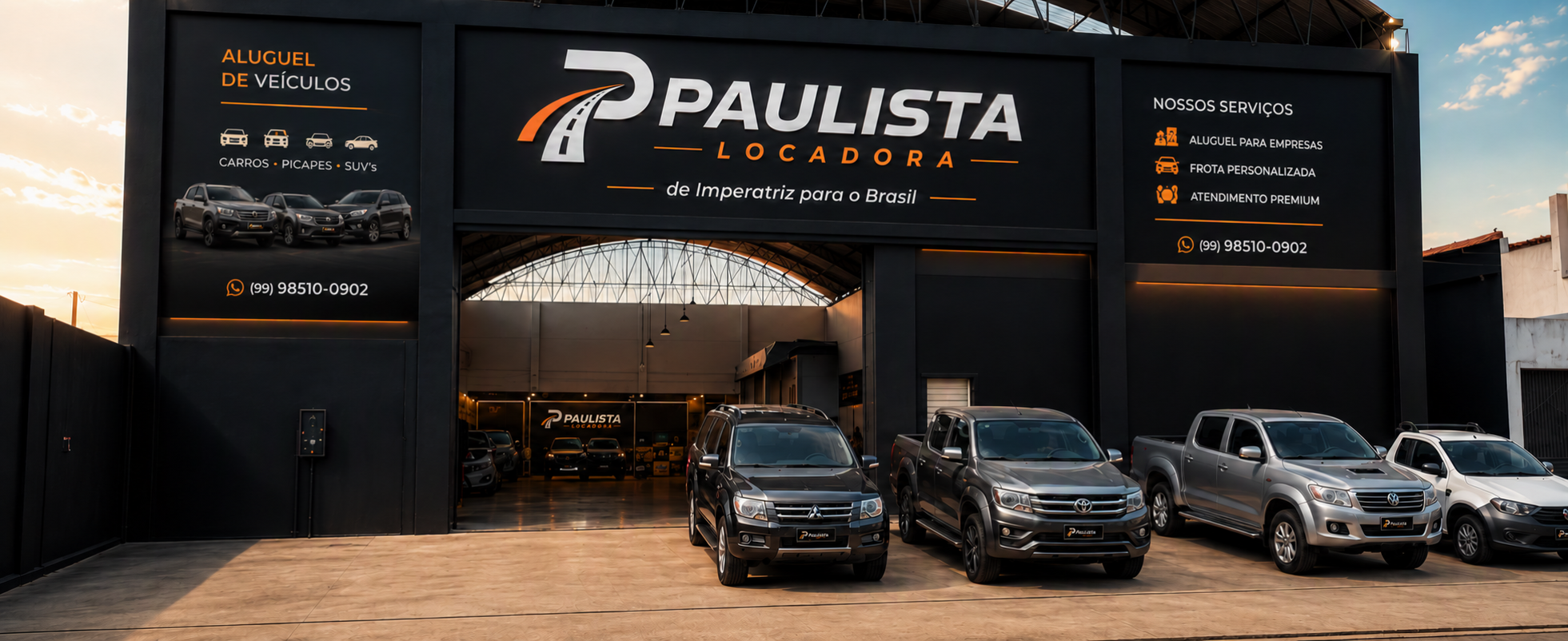 Mobilidade segura da Paulista Locadora em Imperatriz para o Brasil